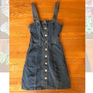 H&M button down jean dress